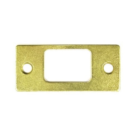 Deltana SP2753U3 Deadbolt Strike Plate Polished Brass, 10PK SP2753U3-XCP10